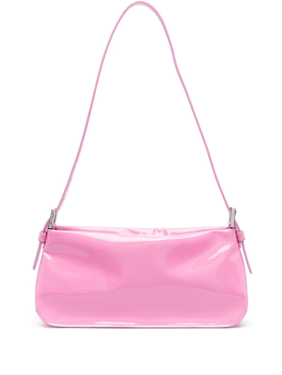 By Far Dulce Patent Leather Shoulder Bag In Rosa