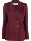 Gabriela Hearst Stephanie Cashmere And Alpaca Blend Blazer In Rot