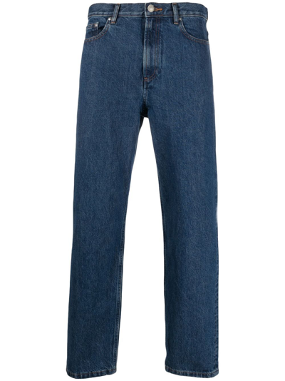 Apc Martin Straight-leg Jeans In Blue