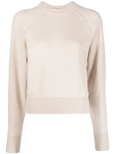 Gentry Portofino Ribbed-knit Wool Jumper In Nude