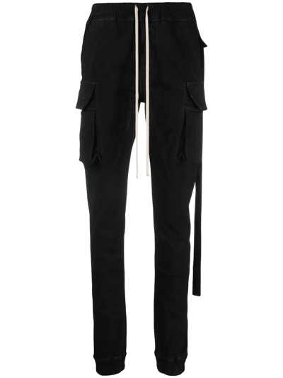 Rick Owens Drkshdw Black Porterville Mastodon Cut Lounge Pants In 09 Black