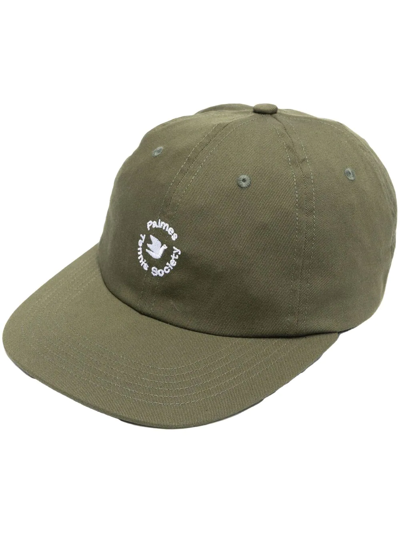 Palmes Logo Print Cap In Green