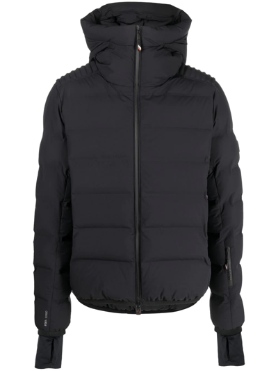 Moncler Lagorai Hooded Down Jacket In Black