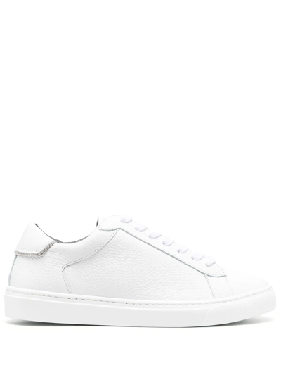 Fabiana Filippi Pebbled Low-top Trainers In White