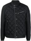 MONCLER DIAMOND-QUILT ZIP-FASTENING JACKET