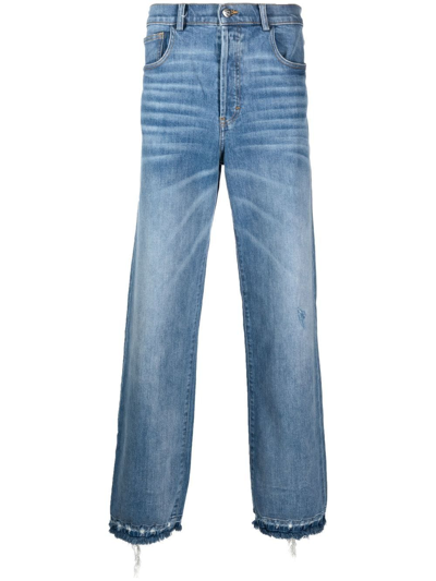 Nahmias Straight-leg Cut Jeans In Blau