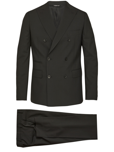 Tonello Black Wool Two-piece Suit