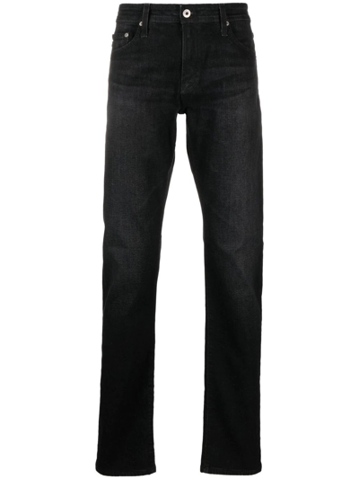 Ag Tellis Straigh-leg Jeans In Black