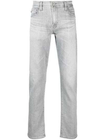Ag Tellis Straight-leg Jeans In Grey