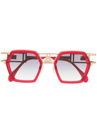 Cazal Oversize-frame Sunglasses In Red