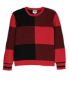 Woolrich Checked Wool-blend Sweater In Red