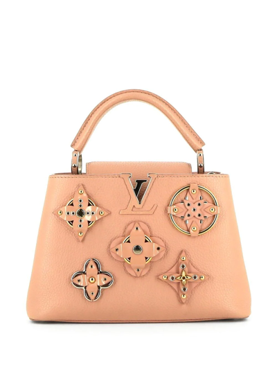 Pre-owned Louis Vuitton  Capucines Handbag In Pink