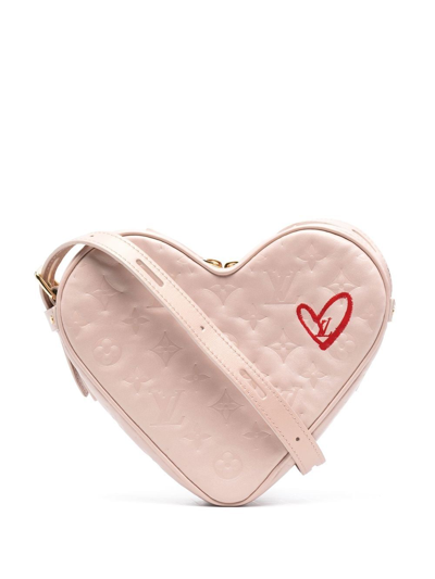 Pre-owned Louis Vuitton  Empreinte Coeur Fall In Love Crossbody Bag In Pink