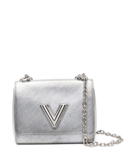 Pre-owned Louis Vuitton  Épi Twist Crossbody Bag In Silver