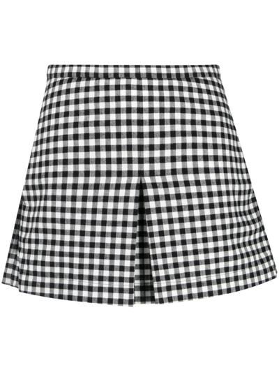 N°21 Rock Check-print Pleated Skirt In Multicolor