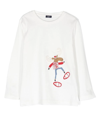 Il Gufo Embroidered Long-sleeved T-shirt In White