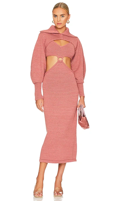 Cult Gaia Skylar Knit Dress In Rose-pink ModeSens - Main Image