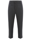 Dondup Trousers  Ariel In Stretch Gabardine In Grigio Antracite