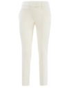 Dondup Trousers   In Stretch Cotton In Crema