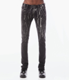 Hvman Chosen To Prevail Strat Super Skinny Jeans In Black Opium