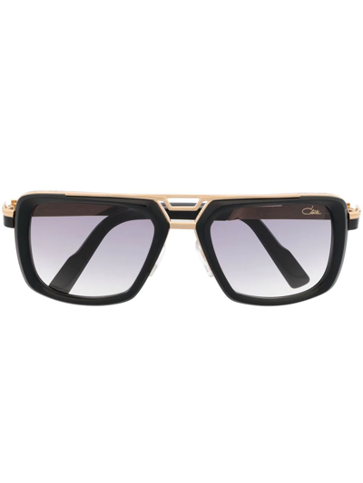 Cazal Sonnenbrille Mit Eckigem Gestell In Black