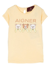 Aigner Logo-print Short-sleeve T-shirt In Weiss
