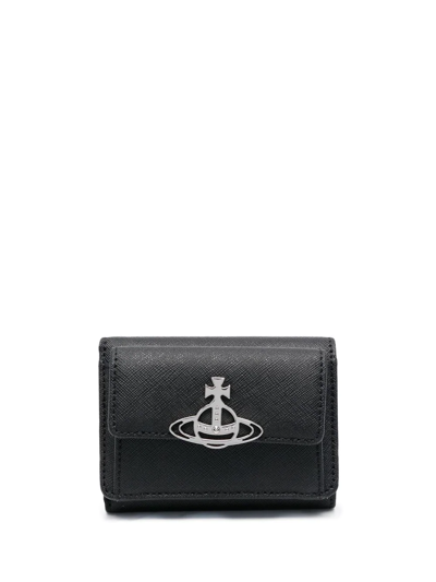 Vivienne Westwood Orb-detail Small Wallet In Schwarz