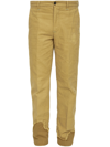 INCOTEX RED X FACETASM CAMEL COTTON TROUSERS