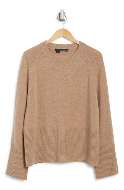 360cashmere Krystal Crewneck Raglan Cashmere Sweater In Vicuna