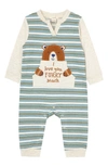 PEEK ESSENTIALS I LOVE YOU POCKET COTTON ROMPER