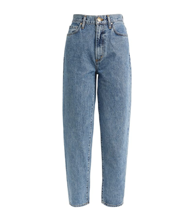 Goldsign The Peg High-rise Straight Jeans In Blue