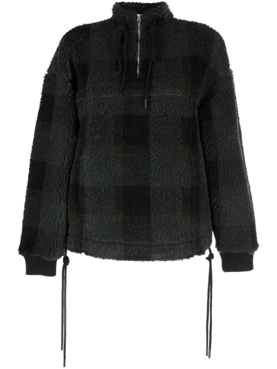Ymc You Must Create Long-sleeve Fleece Sweatshirt In Black Multi