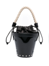 MAISON MARGIELA SMALL FIRE LEATHER BUCKET BAG