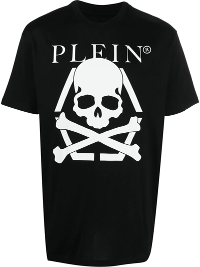 Philipp Plein Skull-print Short-sleeved T-shirt In Black