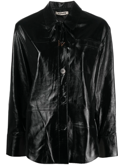 Aeron Cadille Long-sleeve Shirt In Black