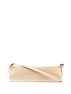 By Far Leather Shoulder Bag In Neutrals