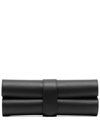 Smythson Leather Roll-up Chess Set In Schwarz