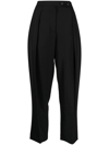 3.1 Phillip Lim High-waisted Tapered Trousers In Schwarz