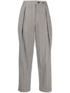3.1 Phillip Lim Tapered High-waisted Trousers In Grau