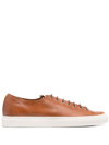 BUTTERO LOW-TOP LEATHER SNEAKERS