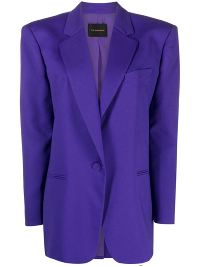 The Andamane Iris-coloured Single-breasted Blazer In Purple