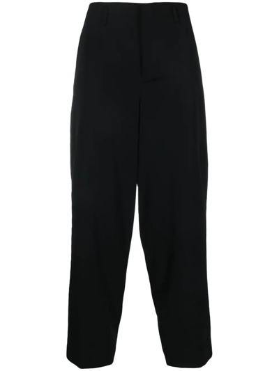 Comme Des Garçons Homme Deux Oversized Drop-crotch Trousers In Black