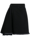 Shop Alexander Mcqueen High-waisted A-line Skirt In Schwarz
