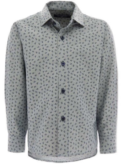 Moustache Dandelion-print Dress Shirt In Grün