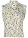 RUS SPECKLE-KNIT CHUNKY VEST TOP