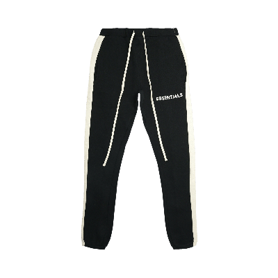 Pre-owned Essentials Fear Of God  Side Stripe Sweatpants 'black'