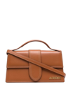 Jacquemus Long Rectangular Shoulder Bag With Adjustable Strap In Brown