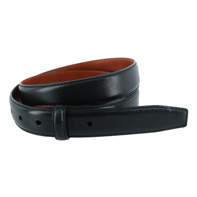 Trafalgar Pebble Grain Leather 30mm Harness Belt Strap In Black