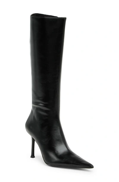 Jeffrey Campbell Darlings Pointed Toe Knee High Boot In Black