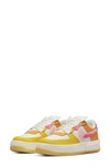 Nike Air Force 1 Fontanka Sneakers In White And Hyper Pink Solar Mix In White/ Solar Flare/ Pink